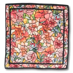 Louis C. Tiffany Peonies Silk Neckerchief