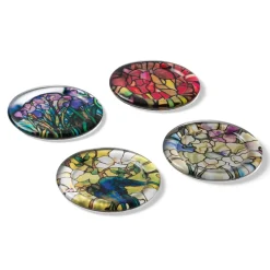 Louis C. Tiffany Stained-Glass Coasters