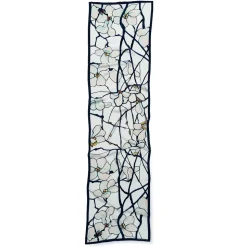 Louis C. Tiffany White Magnolia Oblong Silk Scarf