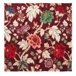 Lyon Floral Square Silk Scarf
