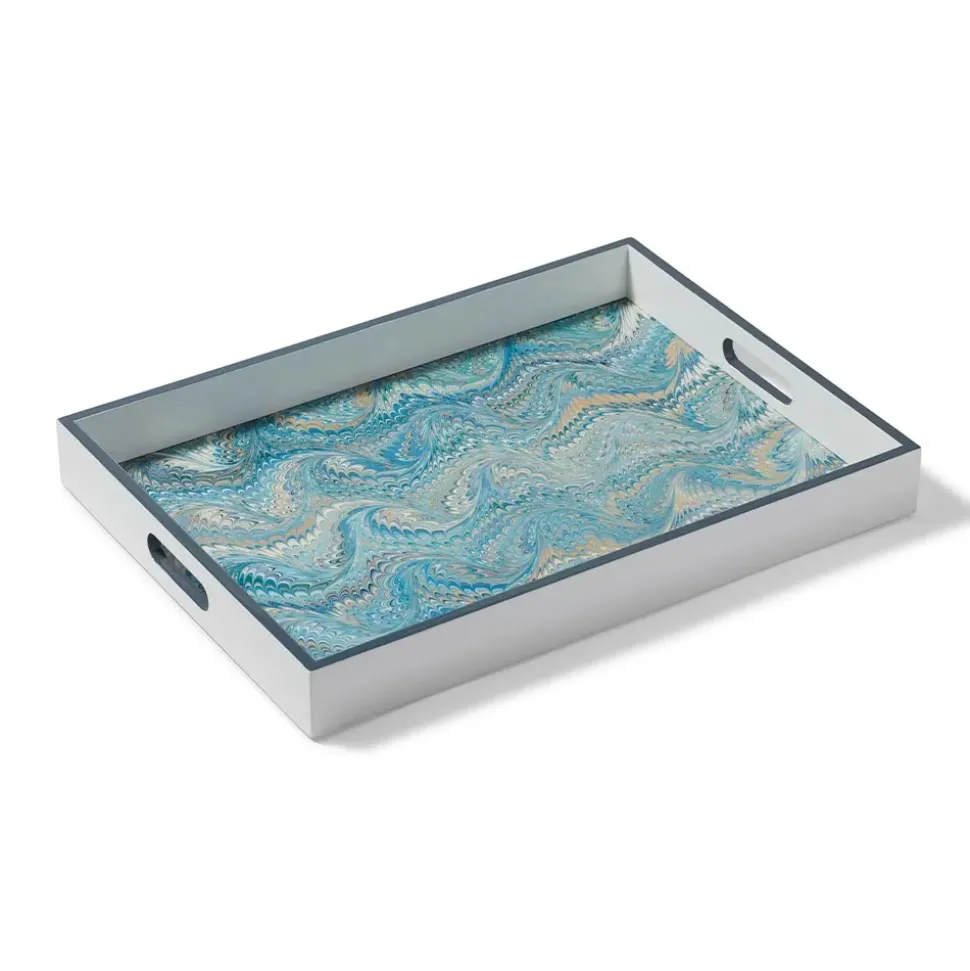 Marbled Paper Lacquer Tray