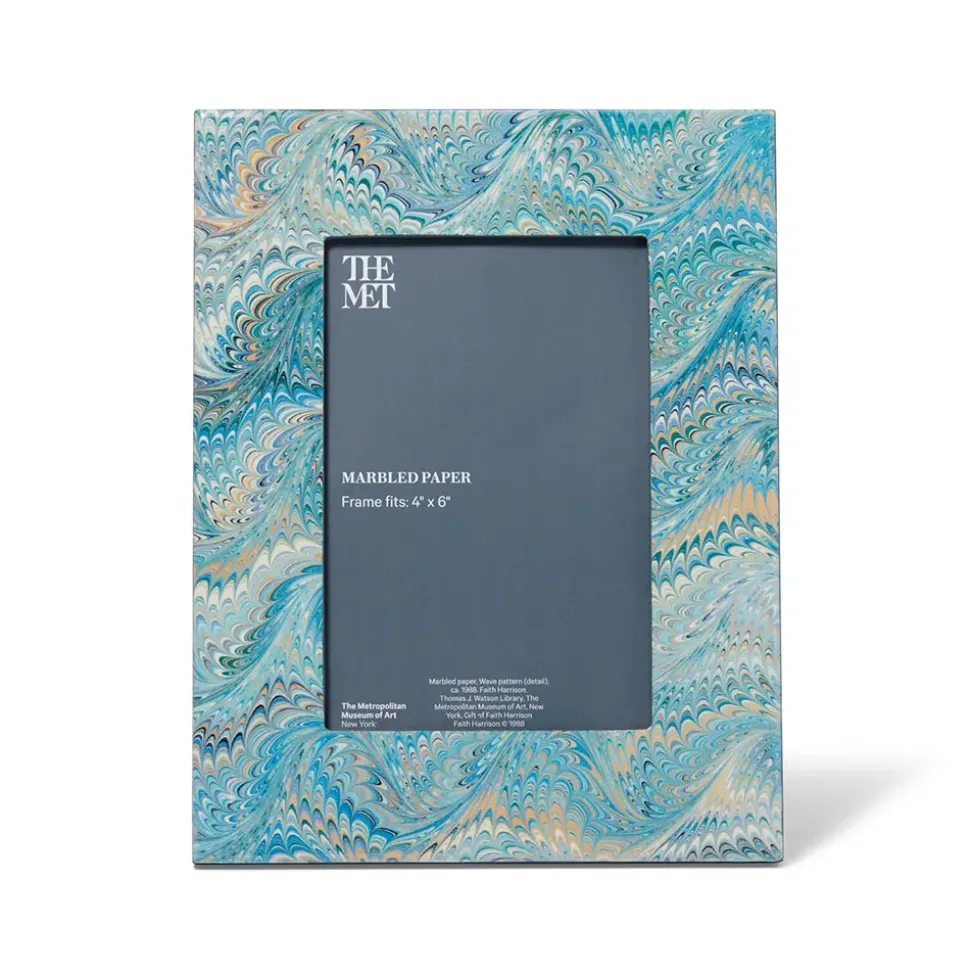 Marbled Paper Rectangular Lacquer Frame