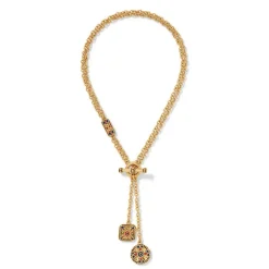 Medieval Byzantine T-Bar Lariat Necklace