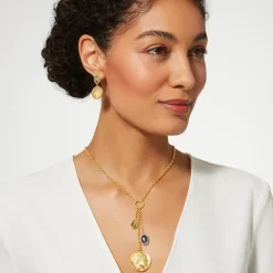 Mediterranean Coin Drop Earrings