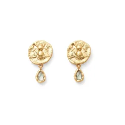 Mediterranean Coin Stud Earrings