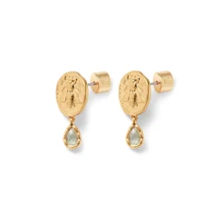 Mediterranean Coin Stud Earrings