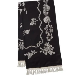 Met Florals Embroidered 50Th Anniversary Shawl