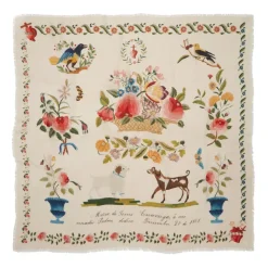 Mexican Sampler Square Cashmere-Blend Scarf