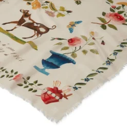 Mexican Sampler Square Cashmere-Blend Scarf