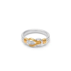 Middle Kingdom Knot Two-Tone Ring