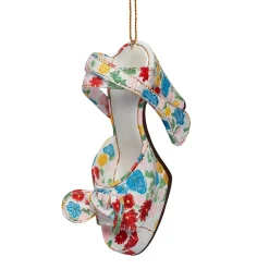 Mixed Flora Platform Sandal Shoe Ornament