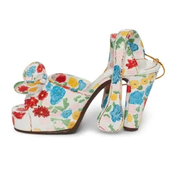 Mixed Flora Platform Sandal Shoe Ornament