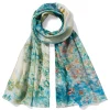 Monet Garden At Argenteuil Oblong Silk Scarf
