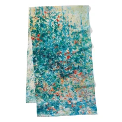 Monet Garden At Argenteuil Oblong Silk Scarf