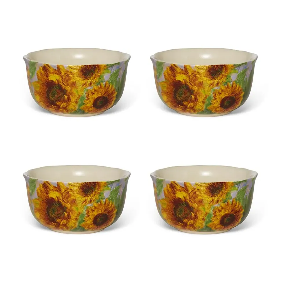 Monet Sunflowers Bowl Set