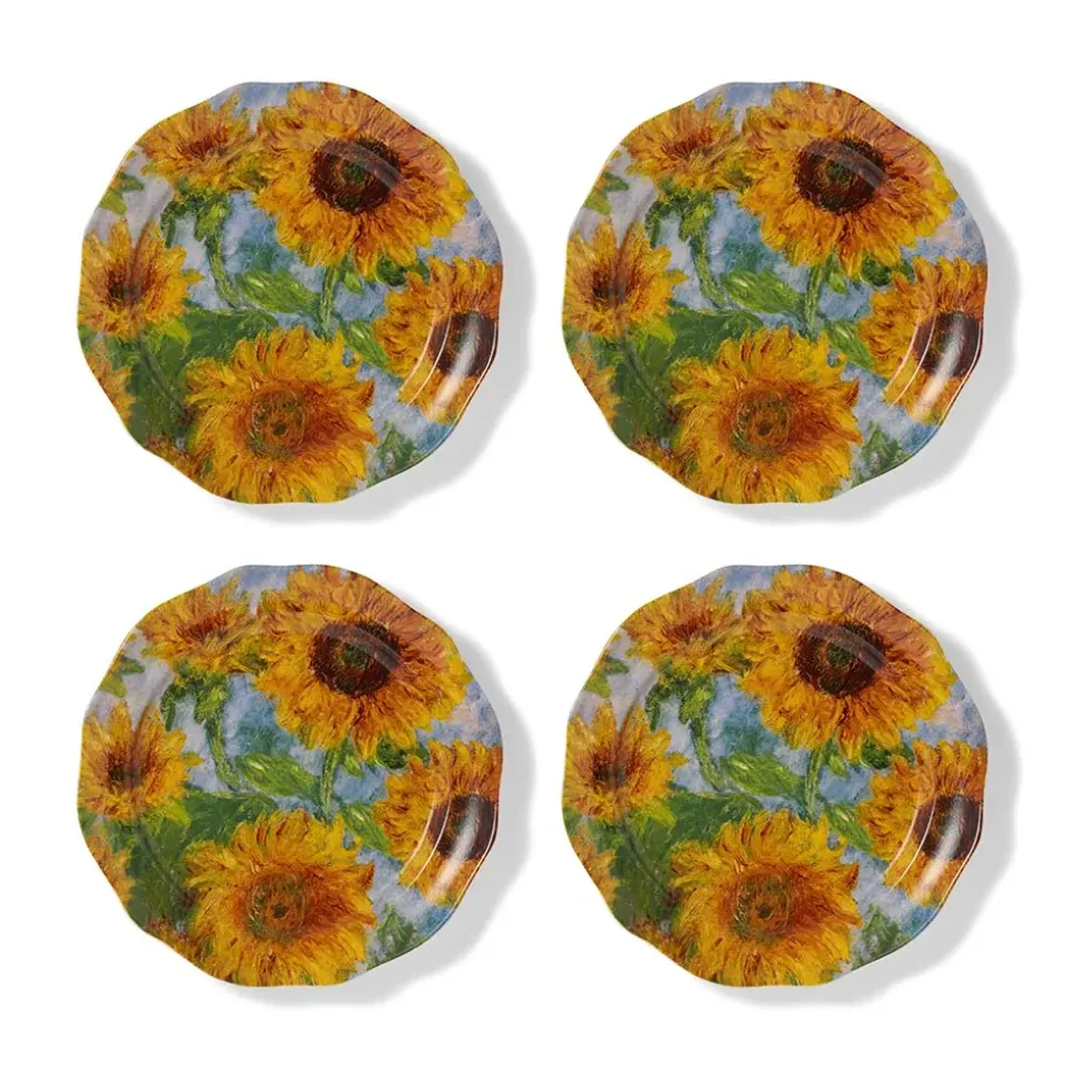 Monet Sunflowers Side Plate Set