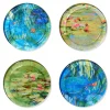 Monet Water Lilies Glass Coasters