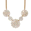 Mother-Of-Pearl Mosaic Statement Necklace