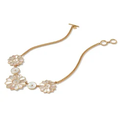 Mother-Of-Pearl Mosaic Statement Necklace