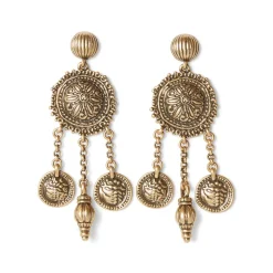 Ottoman Coin Chandelier Earrings