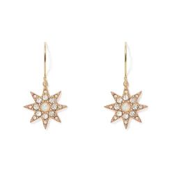 Ottoman Star Gilded Drop Earrings