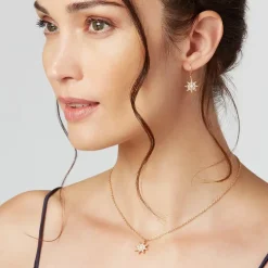 Ottoman Star Gilded Pendant Necklace