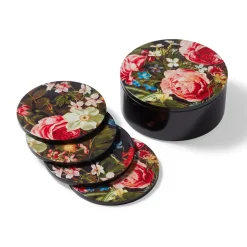 Peeters Bouquet Of Flowers Lacquer Coasters