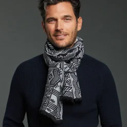 Peruvian Patterns Unisex Wool-Blend Scarf