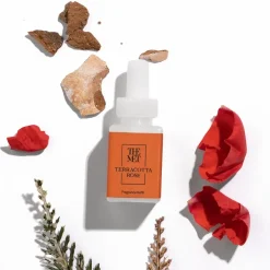 Pura Terracotta Rose And Perfume Immortelle Fragrance Set With Diffuser