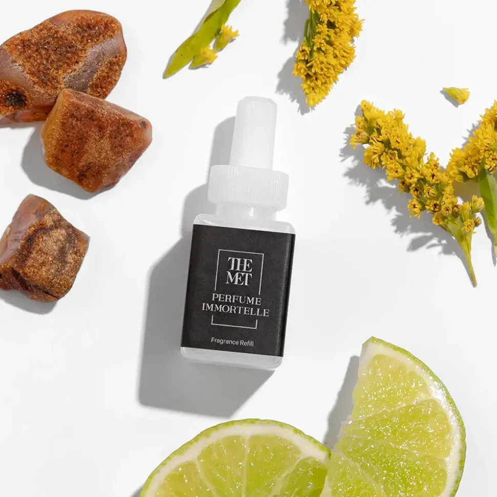 Pura Terracotta Rose And Perfume Immortelle Fragrance Set With Diffuser