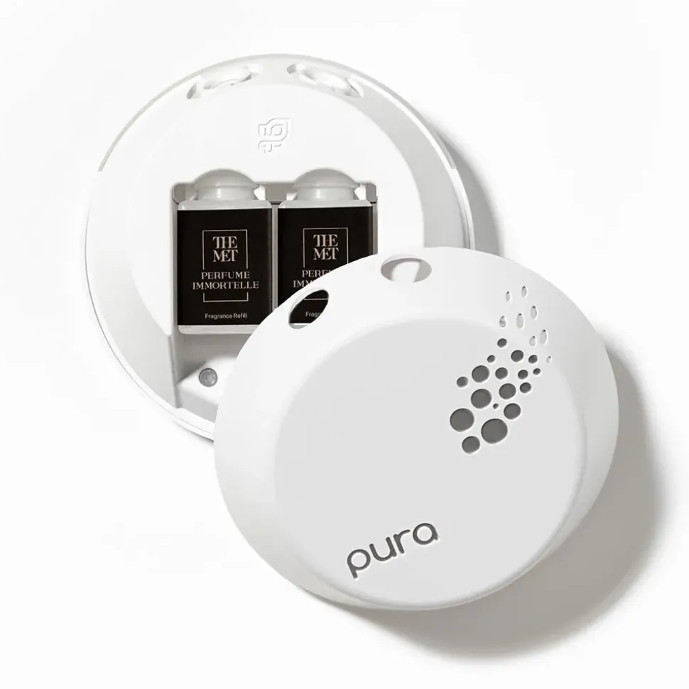 Pura Terracotta Rose And Perfume Immortelle Fragrance Set With Diffuser