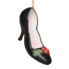 Red Bloom Pump Shoe Ornament