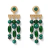 Roman Malachite Chandelier Earrings