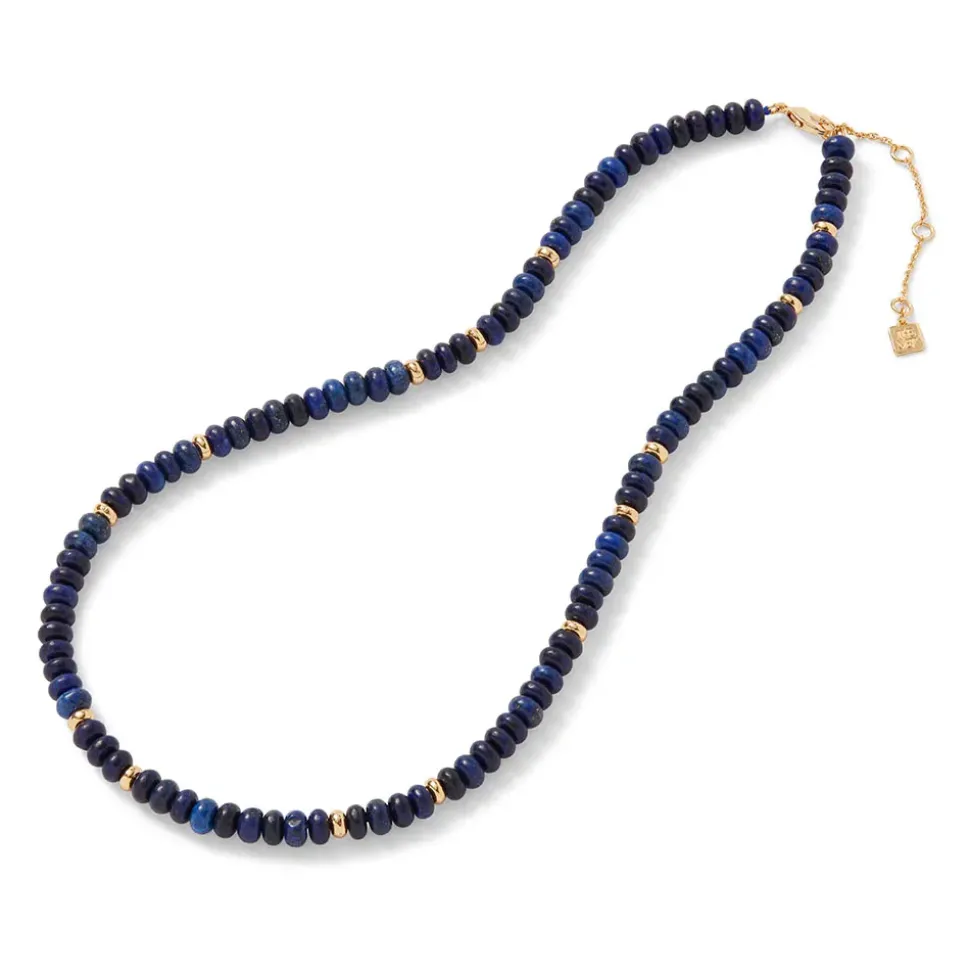 Royal Egyptian Beaded Lapis Necklace