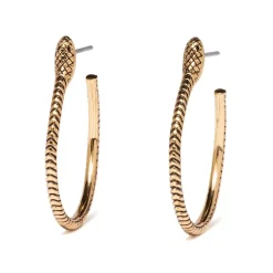 Serpentine Hoop Earrings