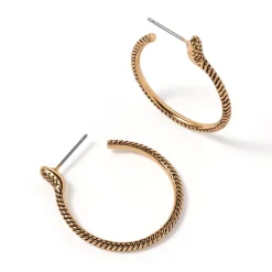 Serpentine Hoop Earrings
