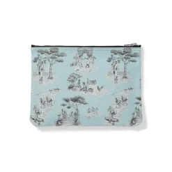 Sheila Bridges Harlem Toile De Jouy Canvas Zip Pouch