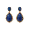 Spanish Baldric Lapis Statement Drop Earrings