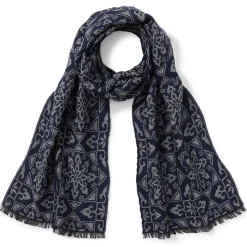 Spanish Snowflake Jacquard Scarf
