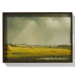 Sublime Landscapes Heade Newburyport Meadows Large Lacquer Tray
