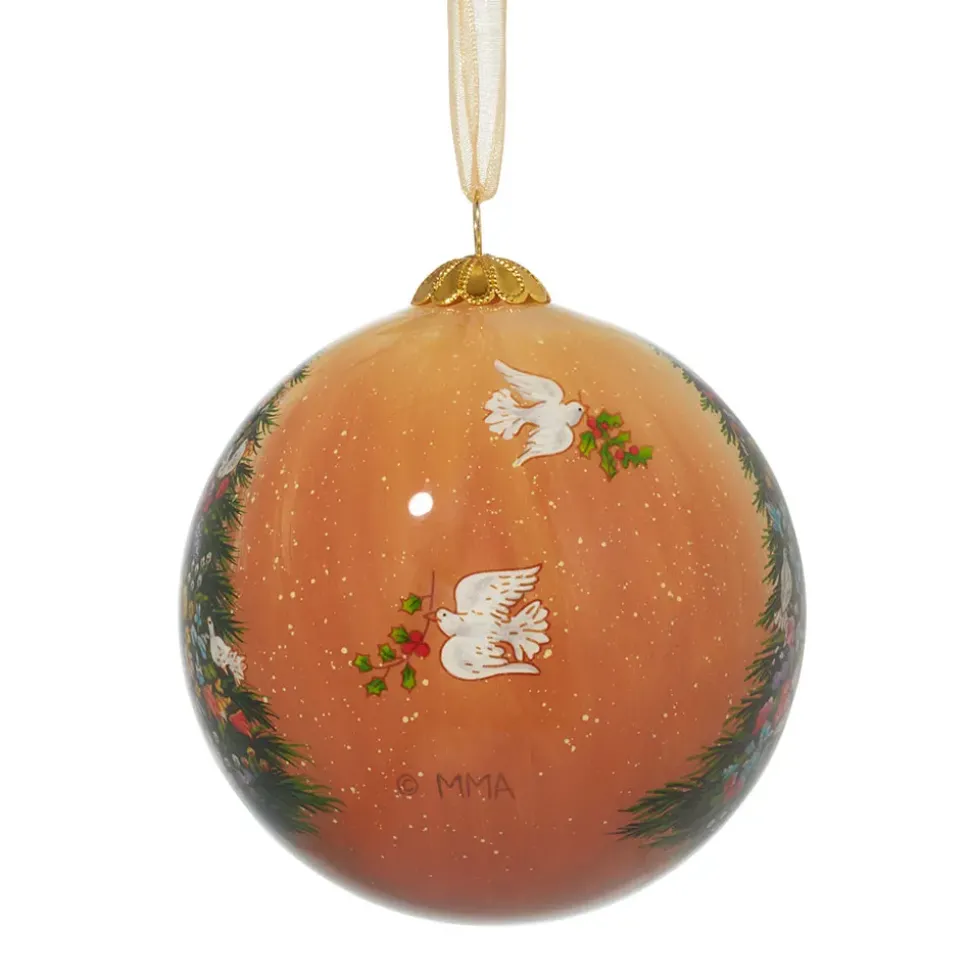 Tait-Henson Bower Of Beauty Hand-Painted Glass Ornament