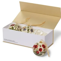 The Met Cloisters Garden Hand-Painted Glass Ornament Set