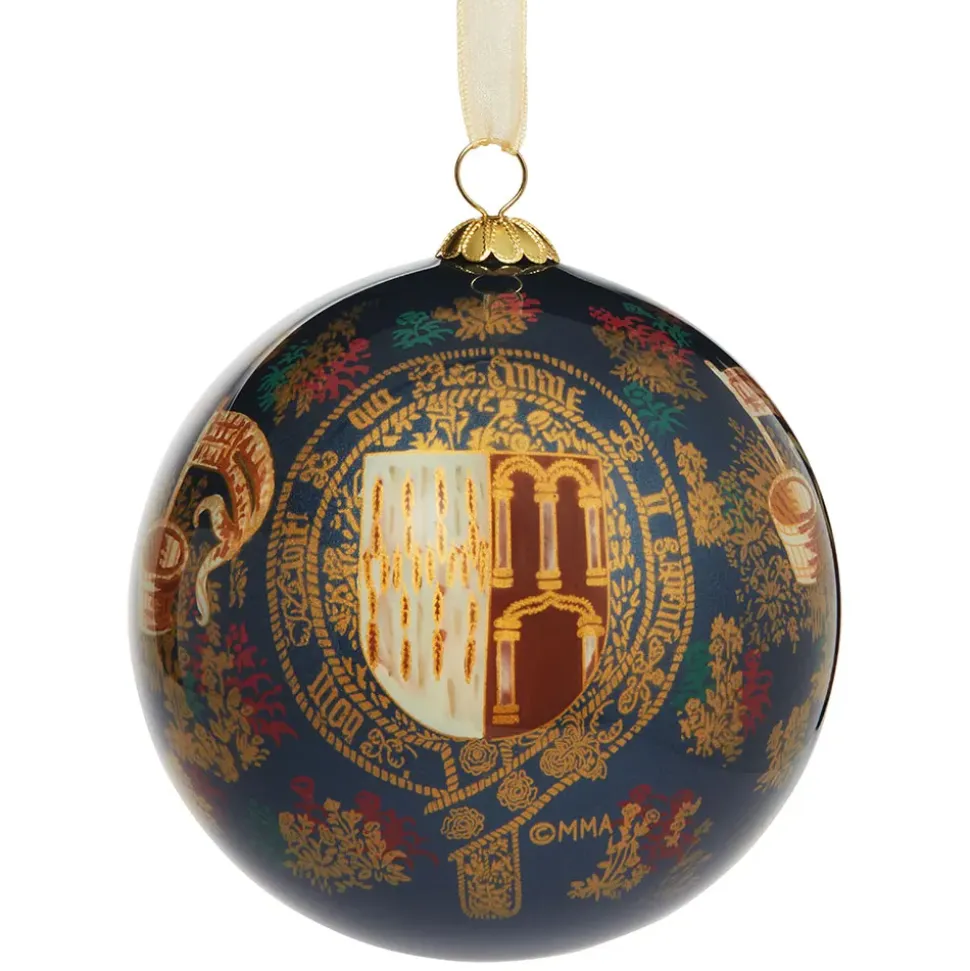 The Met Cloisters Tapestry Painted Glass Ornament