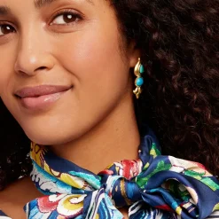 Tibetan Turquoise Drop Earrings