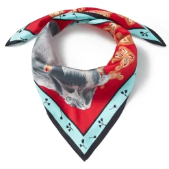 Toko Cat Silk Neckerchief