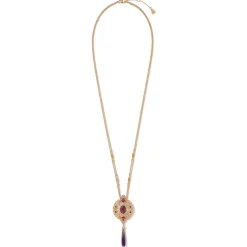 Turkish Amethyst Long Pendant Necklace