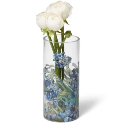Van Gogh Irises Glass Vase