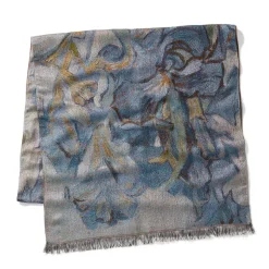 Van Gogh Irises Wool-Blend Shawl