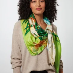 Van Gogh Oleanders Oversize Square Silk Scarf