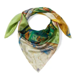Van Gogh Oleanders Oversize Square Silk Scarf